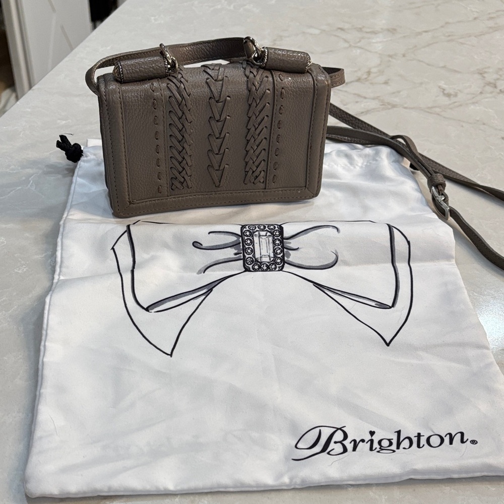 Brighton Brown Crossbody Bag with Intricate Design